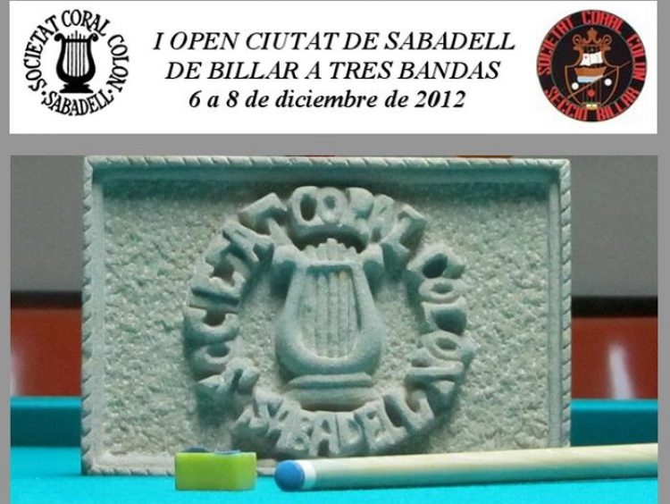 I Open Ciutat de Sabadell 3 bandes